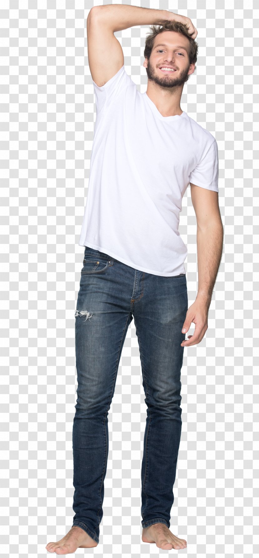 T-shirt Sleeve Clothing Jeans - Jockey International - White Tshirt Transparent PNG