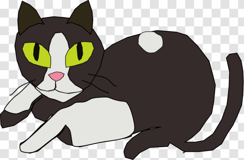 Black Cat Kitten Clip Art - Paw - Vector Transparent PNG