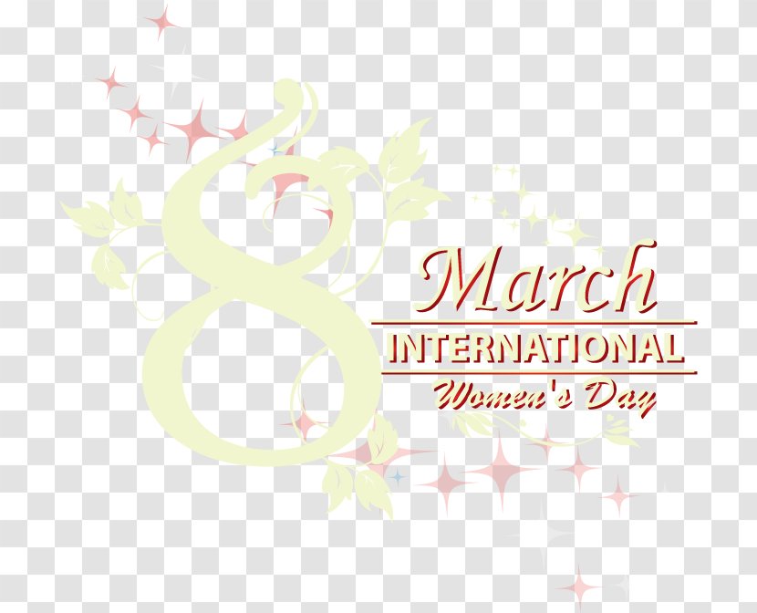 Font - Typography - Women's Day Theme Vector Material Transparent PNG