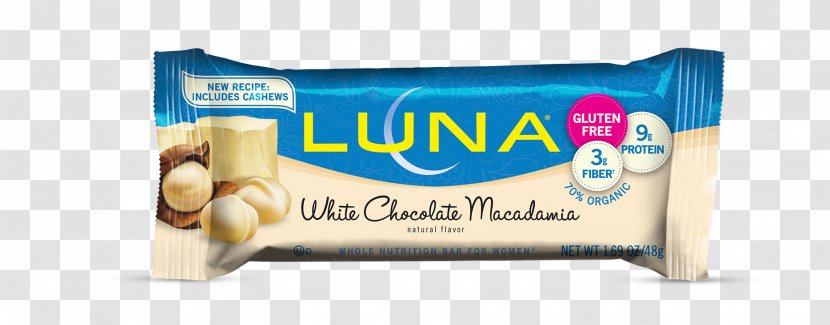 Chocolate Bar Brownie Organic Food White LUNA - Macadamia - CASHEW Transparent PNG