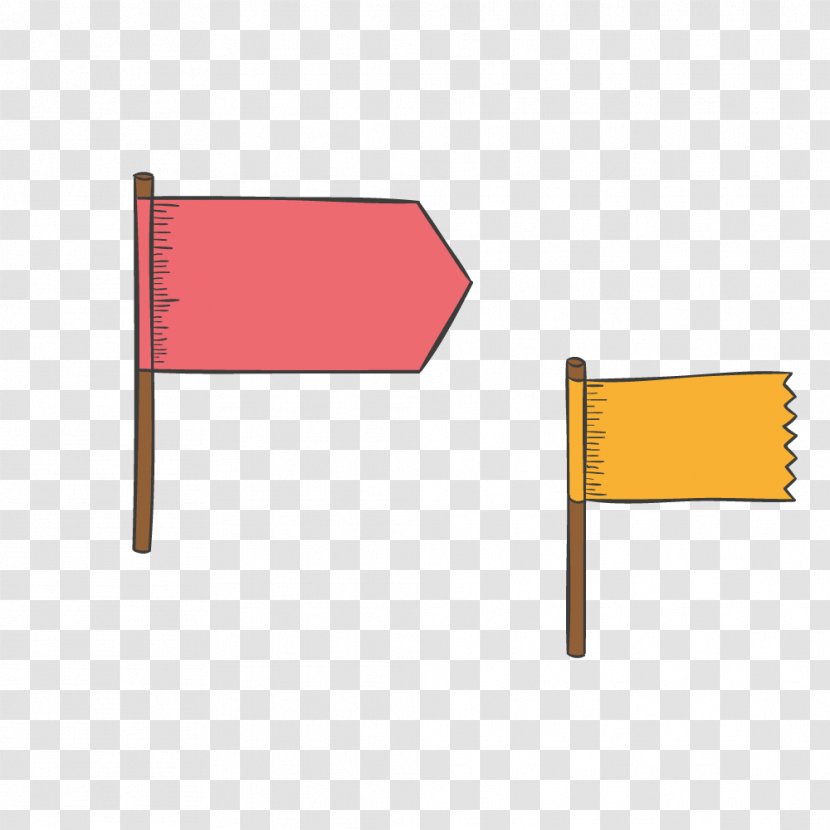 Yellow Flag - Area - Red Transparent PNG