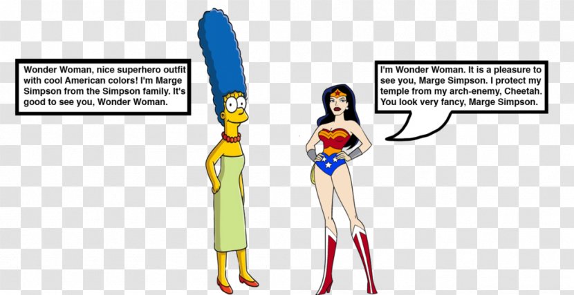 Marge Simpson Wonder Woman Maggie Themyscira Superhero - Heart Transparent PNG
