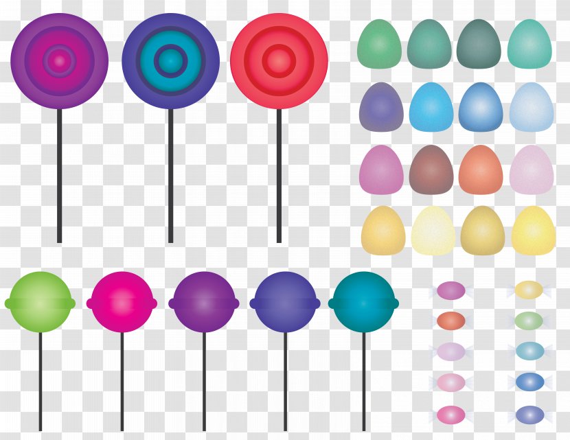 Lollipop Candy Cane Bonbon Gummy Bear - Sprinkles Transparent PNG