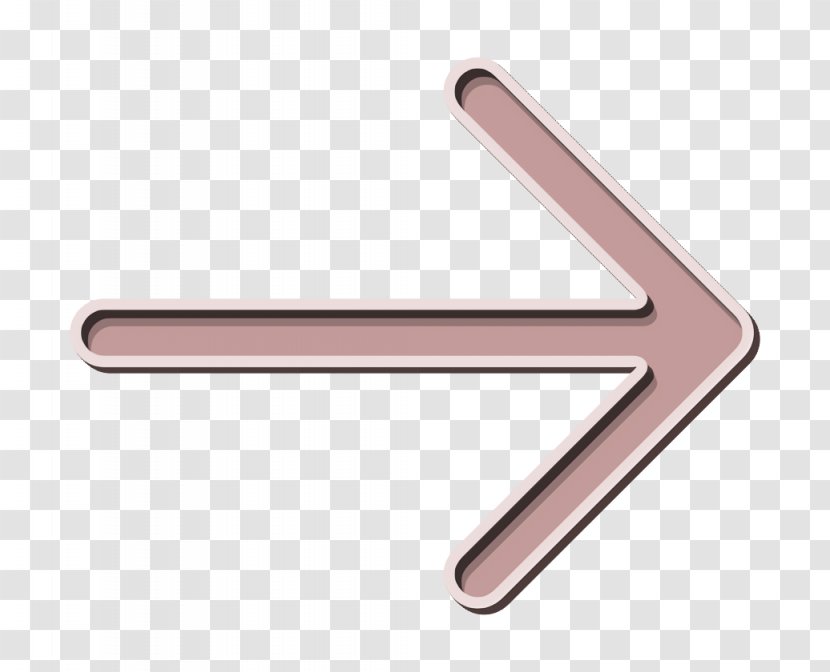 Arrow Icon Right - Metal Symbol Transparent PNG