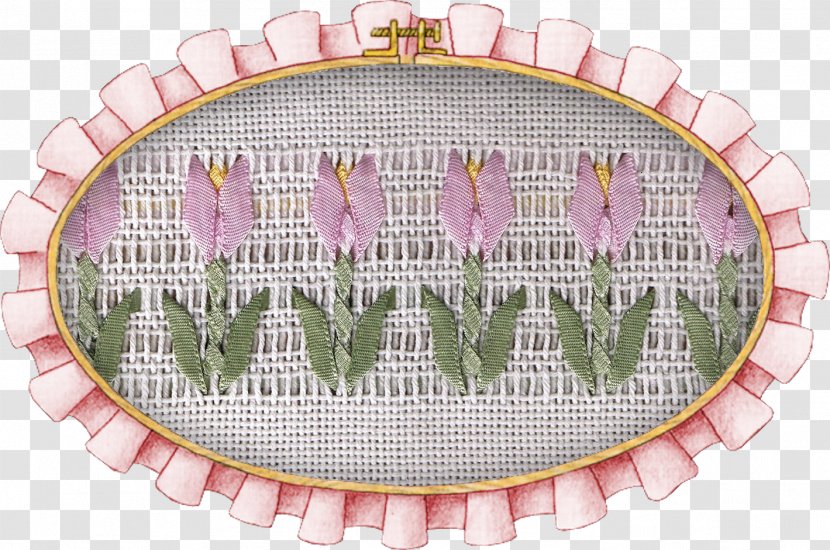 Ribbon Embroidery Satin Linen Puntada - Plate Transparent PNG