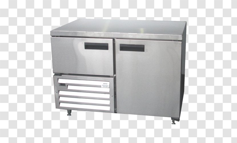 Refrigerator Buffets & Sideboards Drawer Steel Industry - Door - Stainless Transparent PNG