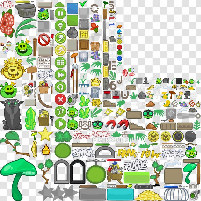 Bad Piggies Angry Birds Space Video Game Sprite Wii U - Tree - Dash Board Transparent PNG