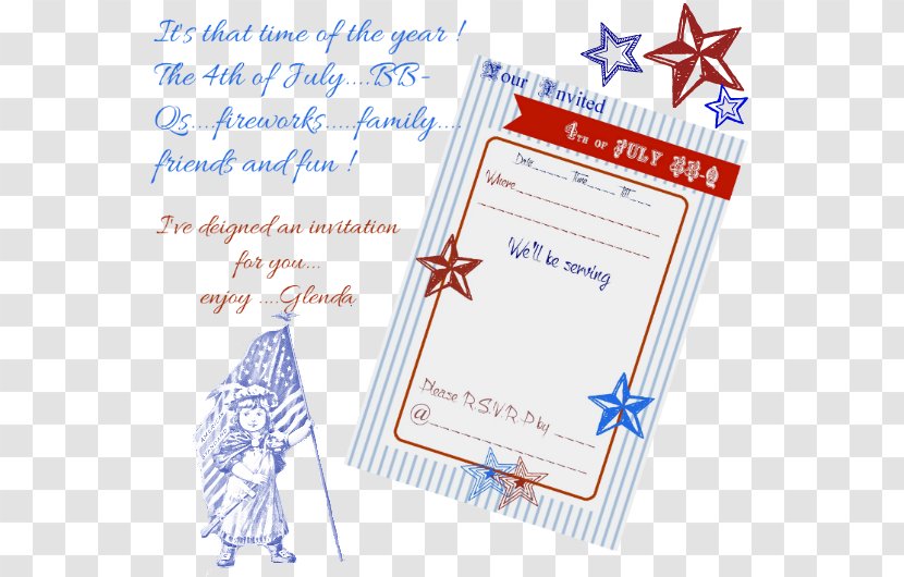 Paper Nautical Star Line Font - 4th Of July Invitation Transparent PNG