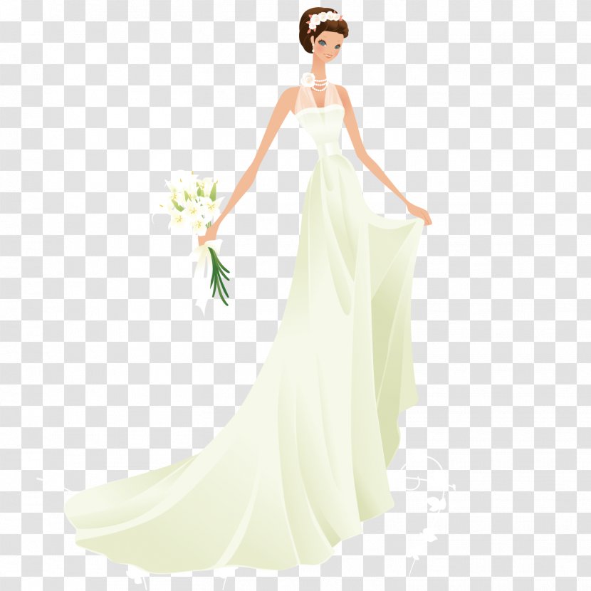 Wedding Bride - Flower - Holding The Of Flowers Transparent PNG