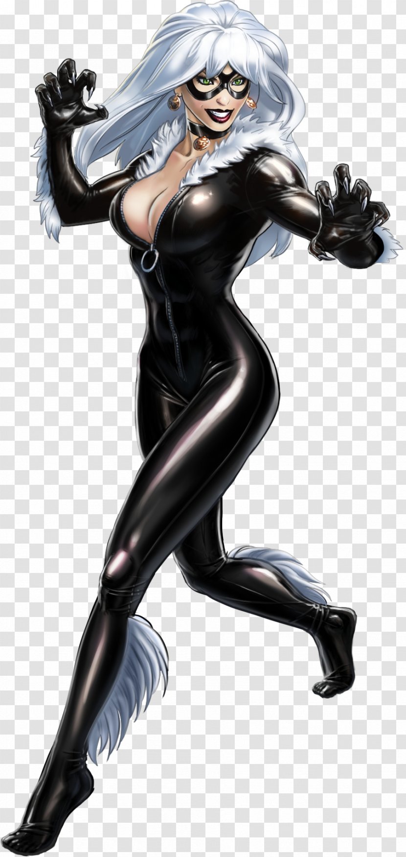 Marvel: Avengers Alliance Felicia Hardy Spider-Man Wolverine Black Panther - Cartoon - Bye Transparent PNG
