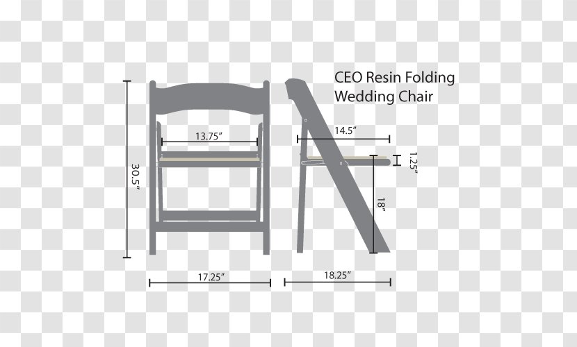 Chair Line Angle - Material - Wedding Transparent PNG