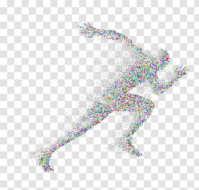 Stock Illustration Running - Silhouette - Dot Pre Race People Transparent PNG