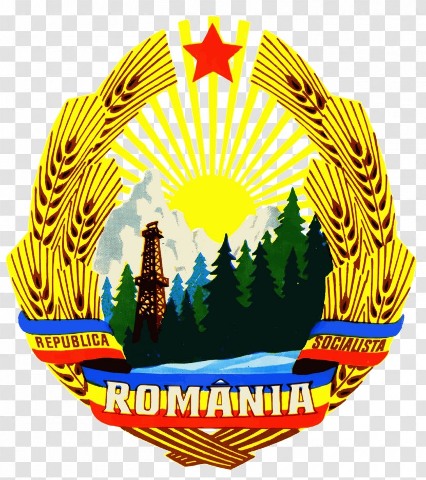 Socialist Republic Of Romania Romanian Revolution People's Coat Arms - Socialism - Soviet Union Transparent PNG