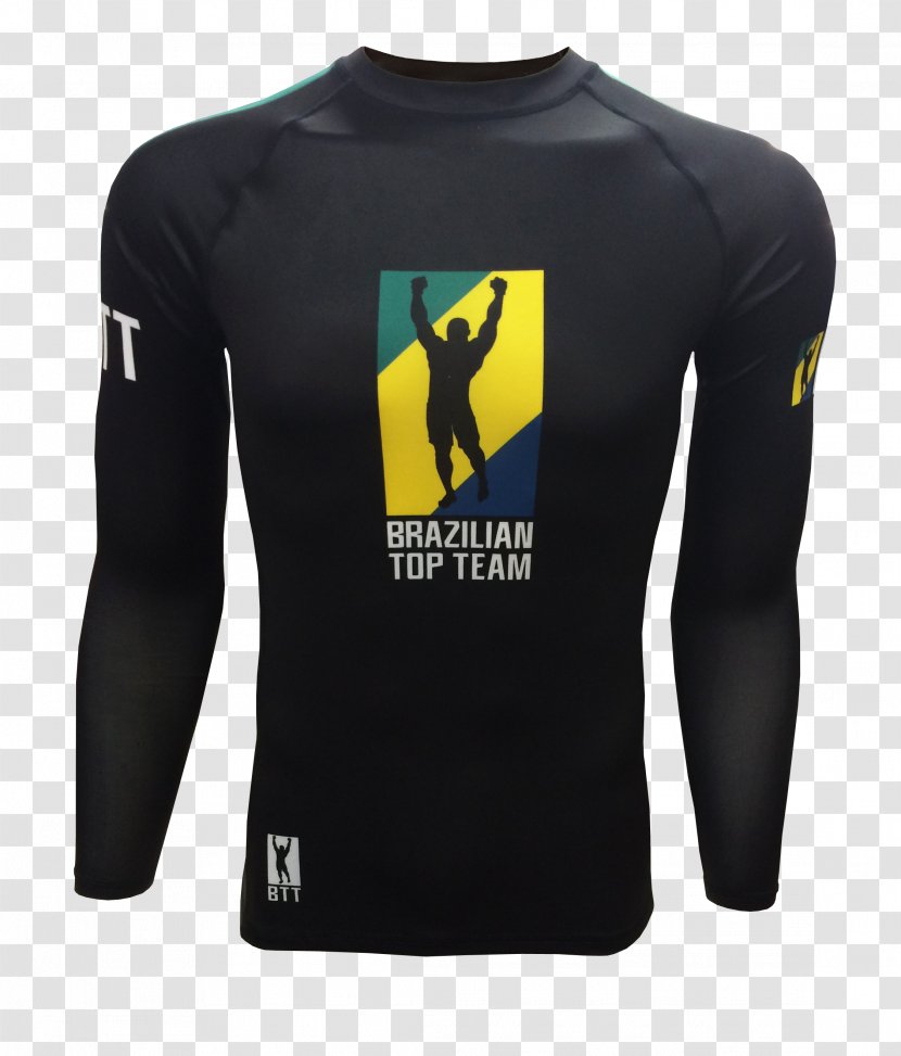 Jersey T-shirt Rash Guard Sleeve Brazilian Top Team - Spandex Transparent PNG