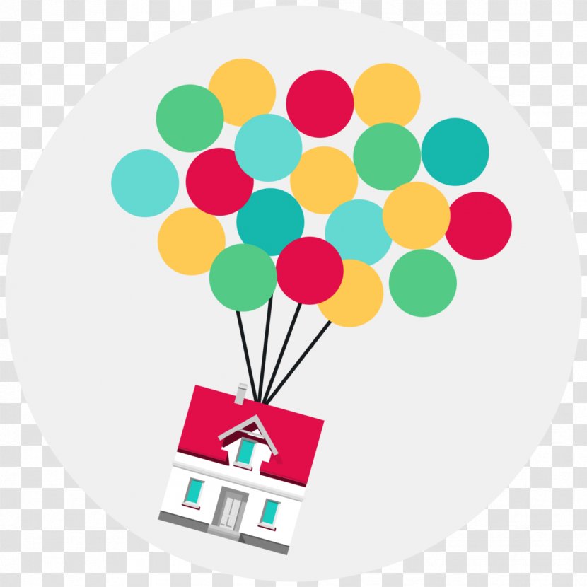 Balloon Line Clip Art - Cloud House Transparent PNG