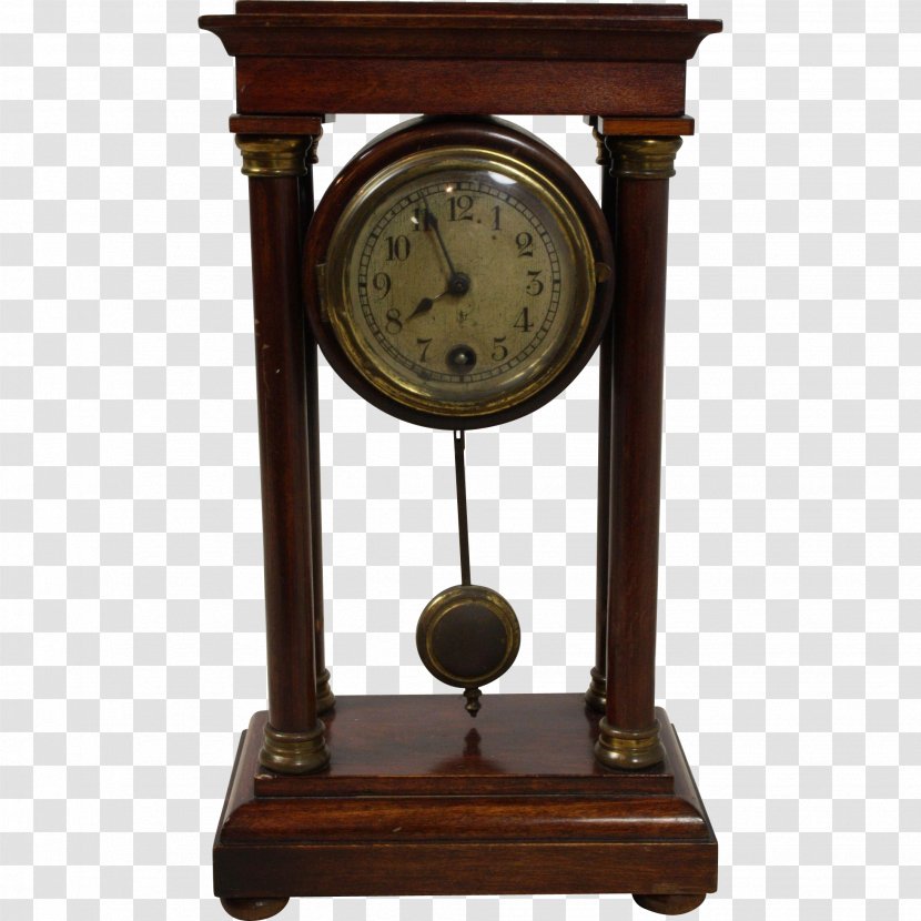 Table Mantel Clock Antique Furniture - Auction Transparent PNG