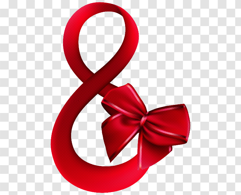 Red Ribbon Costume Accessory Transparent PNG