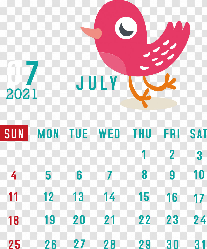 July 2021 Calendar July Calendar 2021 Calendar Transparent PNG