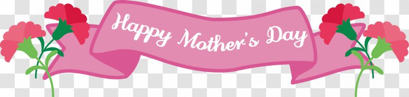 Happy Mothers Day With Carnation - Tree - Pink Ribbon.Others Transparent PNG