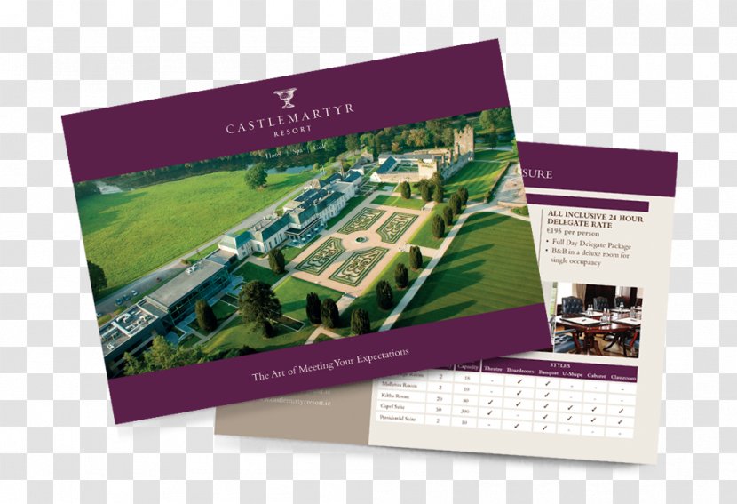 Castlemartyr Resort Advertising Brand Brochure - Tourist Advertisement Transparent PNG