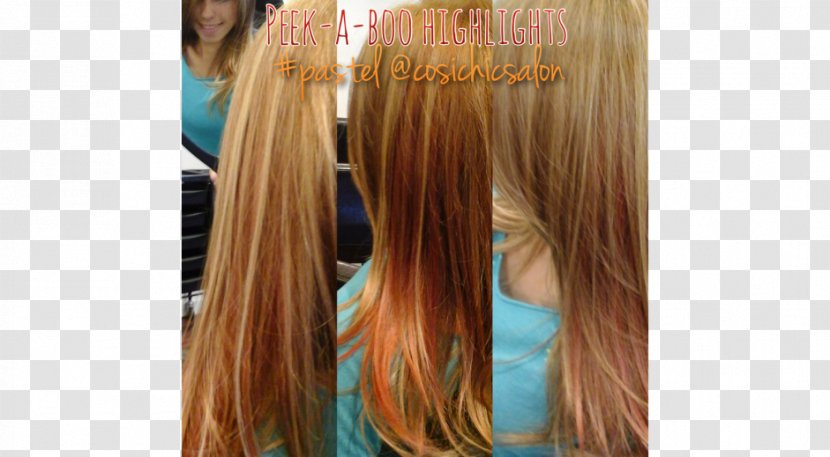 Blond Hair Coloring Caramel Color Long - Heart Transparent PNG