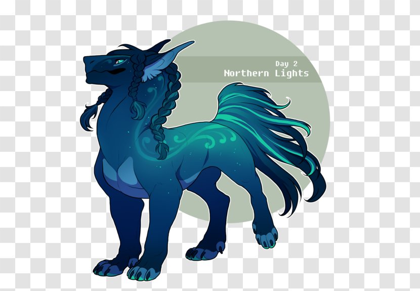 Horse Microsoft Azure Legendary Creature Animated Cartoon - Northern Lights Transparent PNG