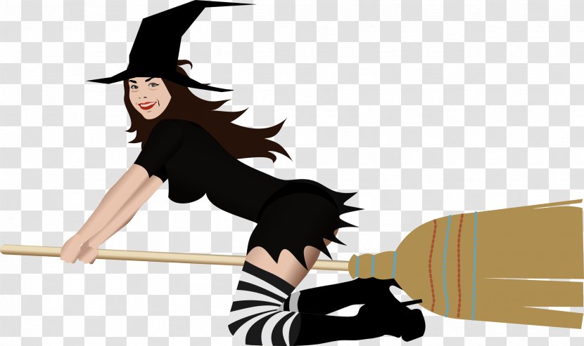 Witchcraft Broom Clip Art - Silhouette - Witch Transparent PNG