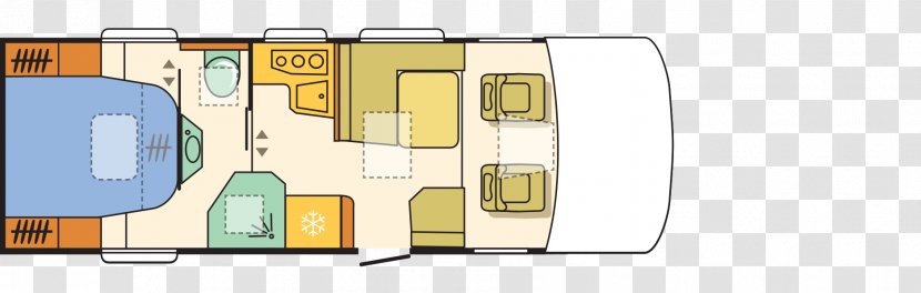 Floor Plan Adria Mobil Caravan Campervans - Area - Mobile App Template Transparent PNG