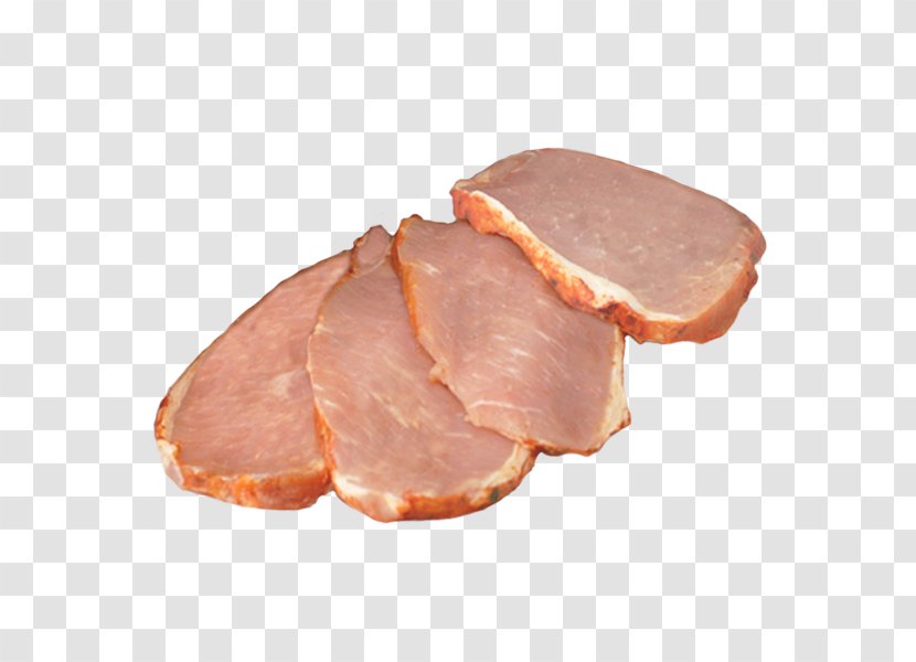 Back Bacon Pork Loin Ham Liverwurst Domestic Pig - Adobo Transparent PNG