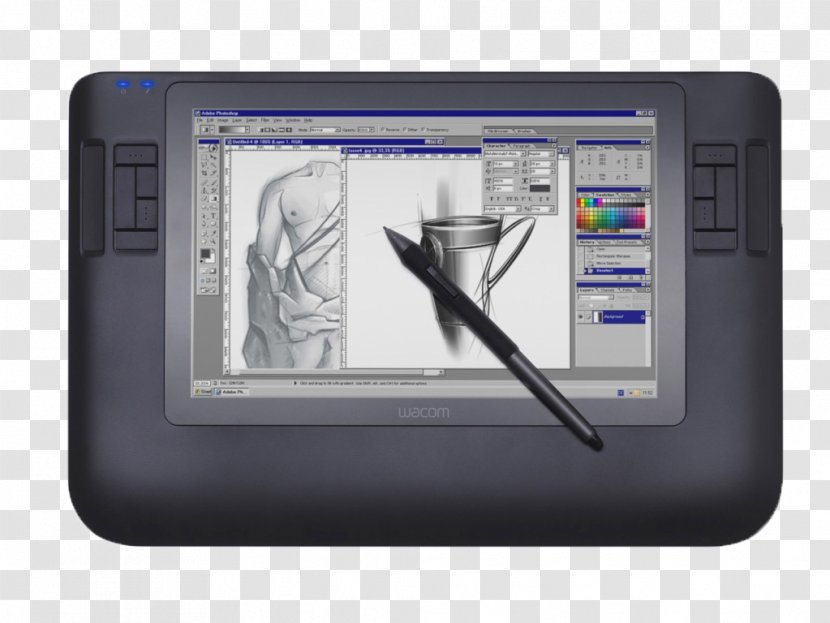 Wacom Cintiq 12WX Digital Writing & Graphics Tablets 13HD 22HD - 13hd - Computer Transparent PNG