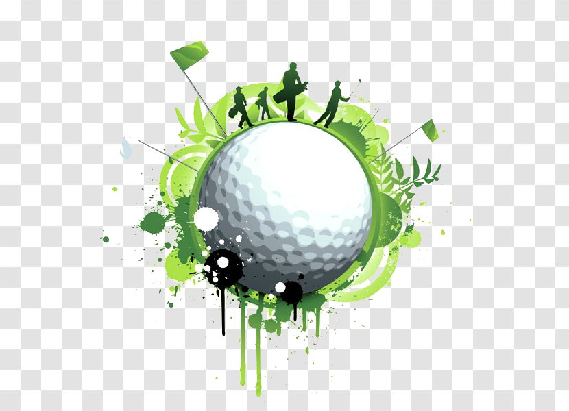 Golf Ball Flyer Club Course Transparent PNG