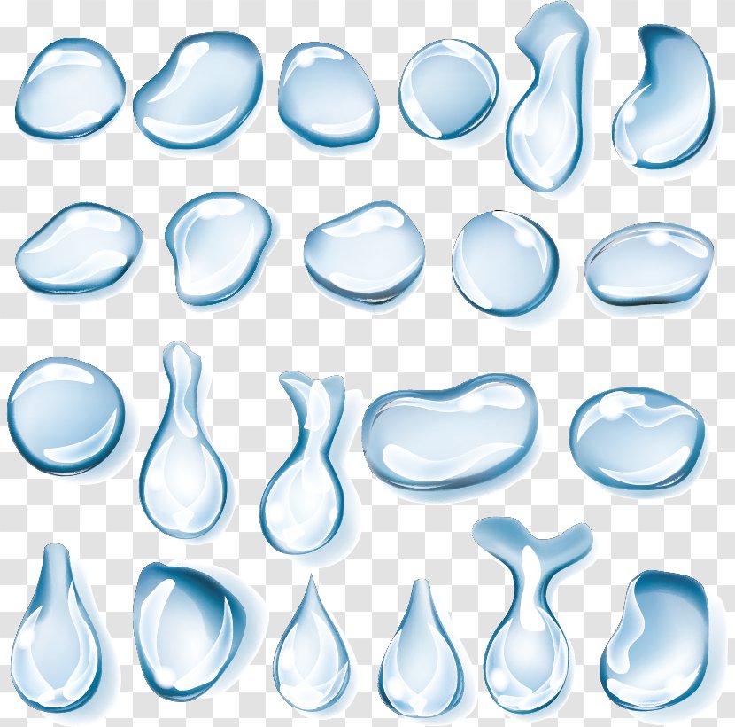 Drop Royalty-free Shape - Tableware - Water Droplets Vector Transparent PNG