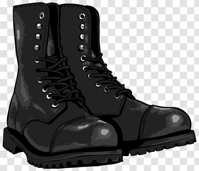 Cowboy Boot Shoe Clip Art - Combat - Boots Transparent PNG