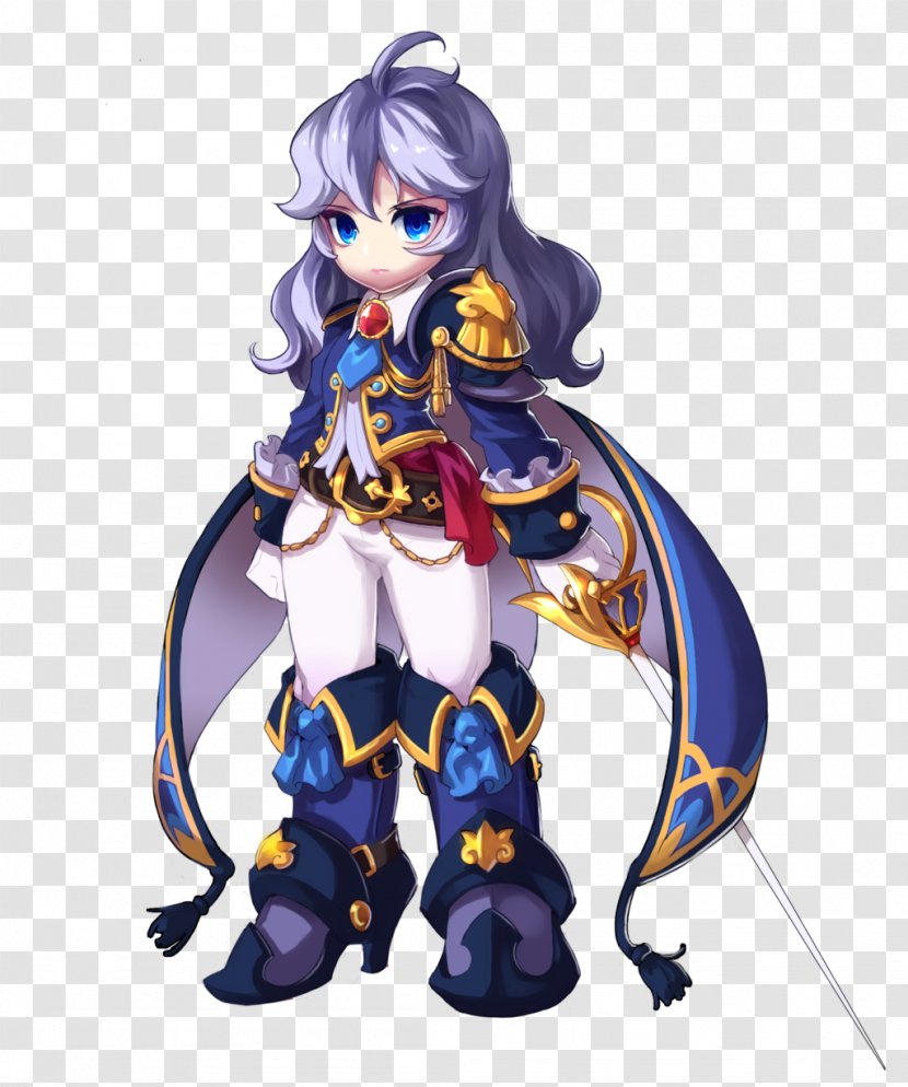 Grand Chase Elsword Sieghart Game Lass - Watercolor - Frost Transparent PNG