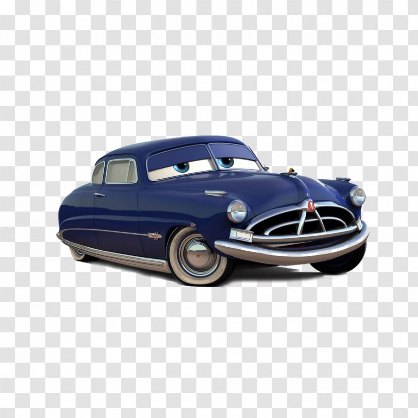 Cars 2 Mater Lightning McQueen Doc Hudson - Cartoon Car Transparent PNG