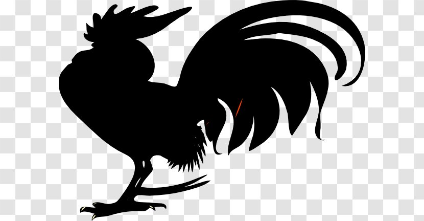 Leghorn Chicken Houdan Cochin Minorca Hamburg - Black And White - Fighting Rooster Tattoos Transparent PNG