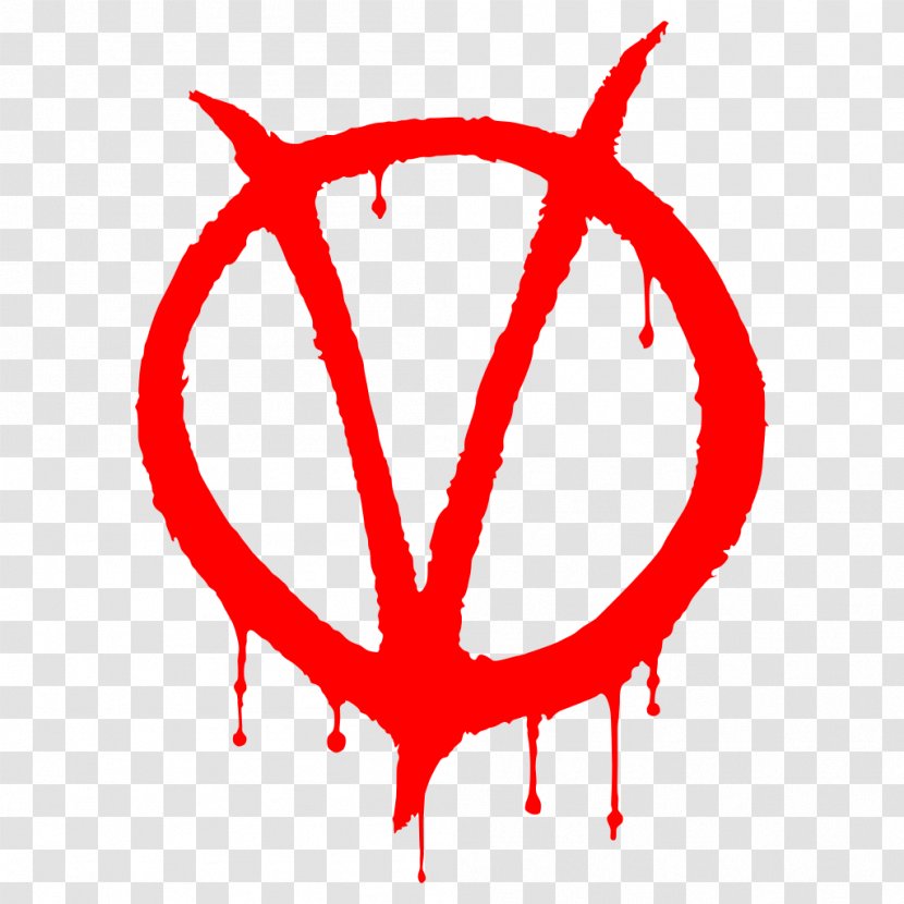 V For Vendetta Logo Comic Book - Heart - GRAFITTI Transparent PNG