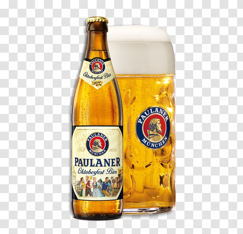 Paulaner Brewery Beer And Oktoberfest Museum Oktoberfestbier - Bottle Transparent PNG