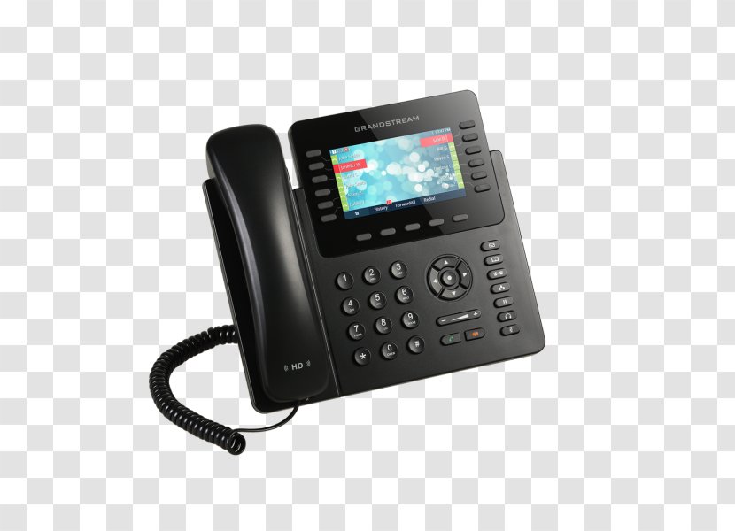 Grandstream GXP1625 Networks VoIP Phone GXP2140 Voice Over IP - Call Control - On Stand Transparent PNG