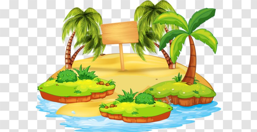 Clip Art Image Illustration Palm Trees - Plant - Sceneries Design Element Transparent PNG