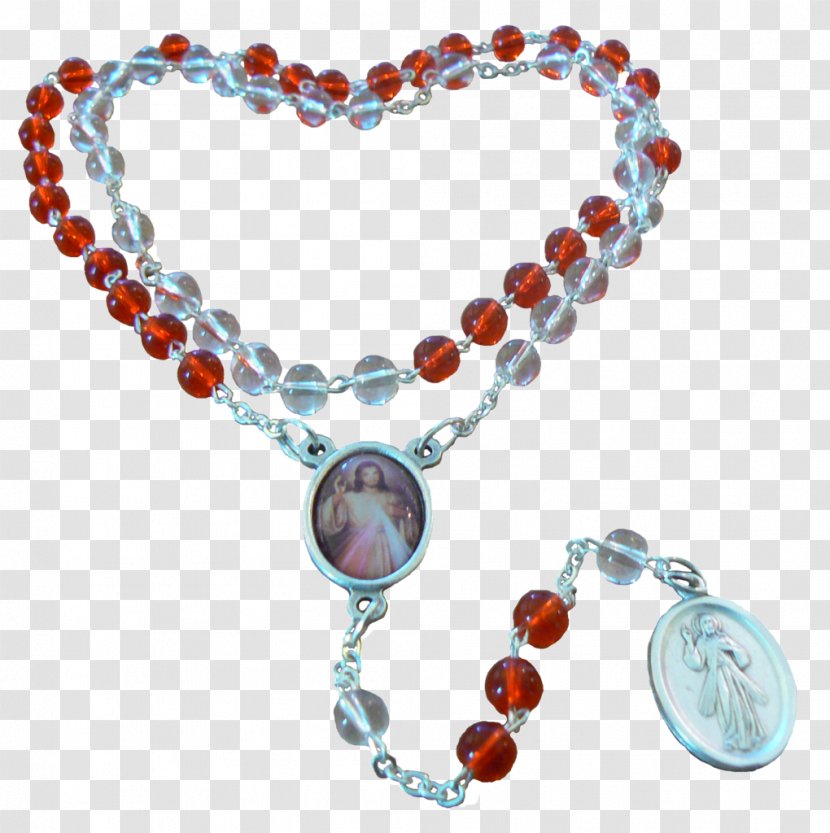 Chaplet Of The Divine Mercy Rosary Prayer - Turquoise - Santa Muerte Transparent PNG