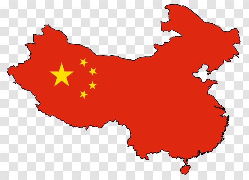 Flag Of China Map Clip Art - Country Transparent PNG