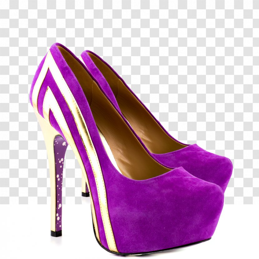High-heeled Shoe Boot Purple - Wedding Dress - KD Shoes Transparent PNG