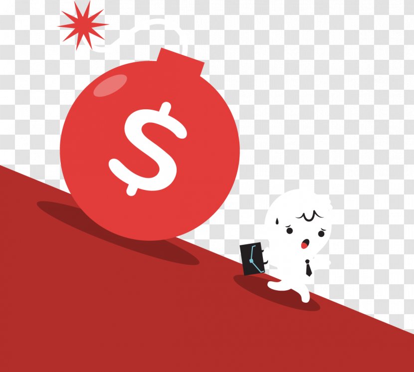 Money Finance Illustration - Accounting - The Bomb Was Chasing Villain Transparent PNG