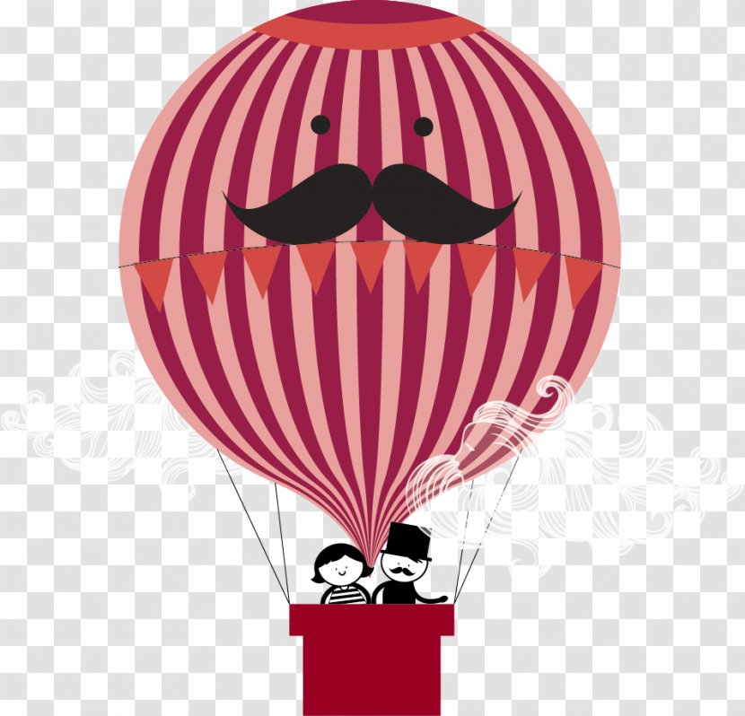 Hot Air Balloon Poster Wedding - Greeting Card - Red Transparent PNG