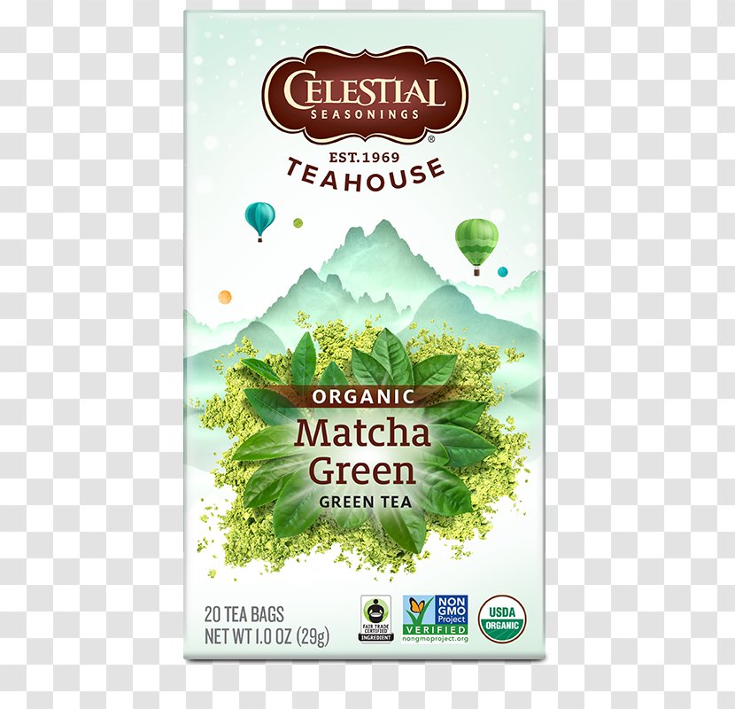 Matcha Green Tea Masala Chai Celestial Seasonings - Bag Transparent PNG
