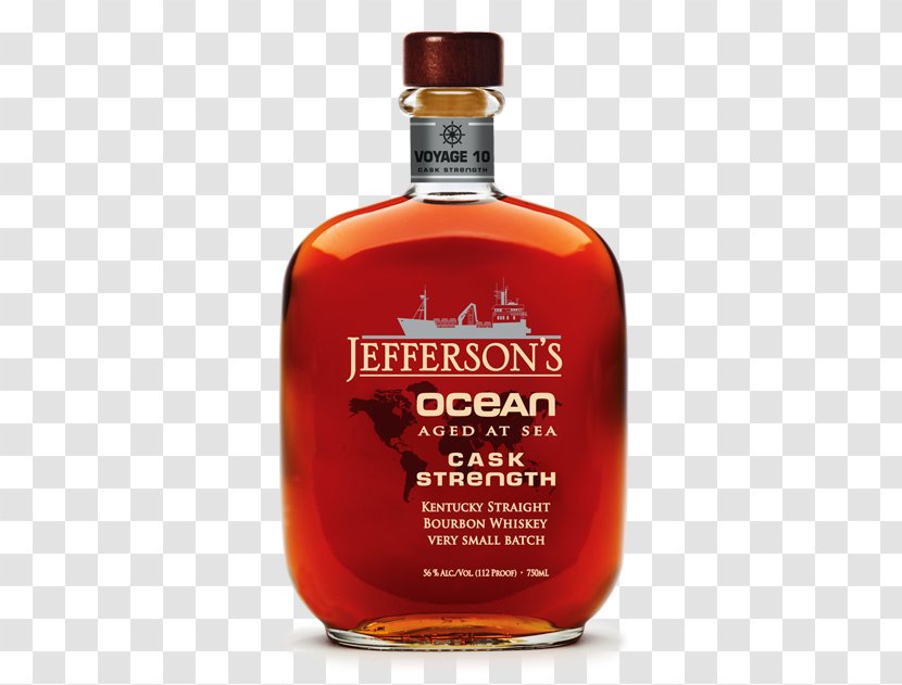 Bourbon Whiskey Distilled Beverage Jefferson's Cask Strength - Single Barrel Transparent PNG
