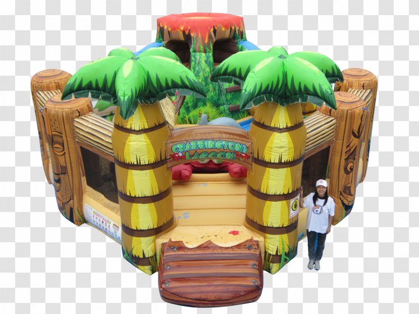 Inflatable Bouncers Playground Slide Castle Game - Flowerpot - Volcano Transparent PNG