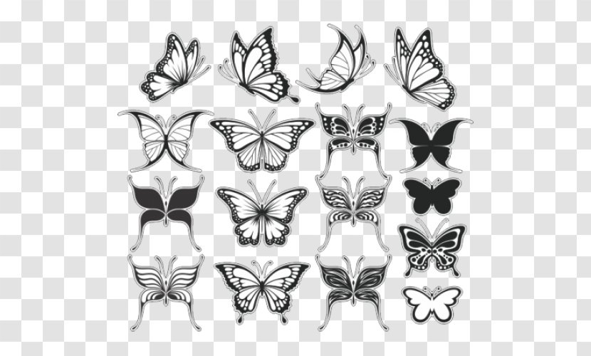 Butterfly Tattoo Drawing - Organism Transparent PNG