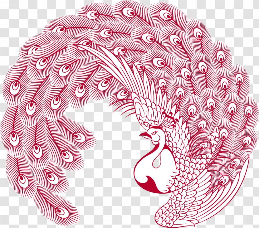 Peacock Chinese Wind Vector - Pattern - Illustration Transparent PNG